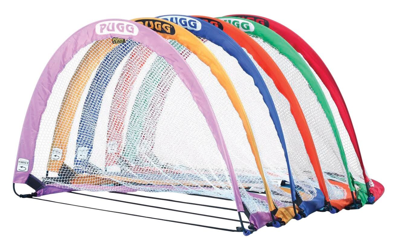 PUGG Pop Up Goals, 6 Footer, Assorted Colors, Set of 6